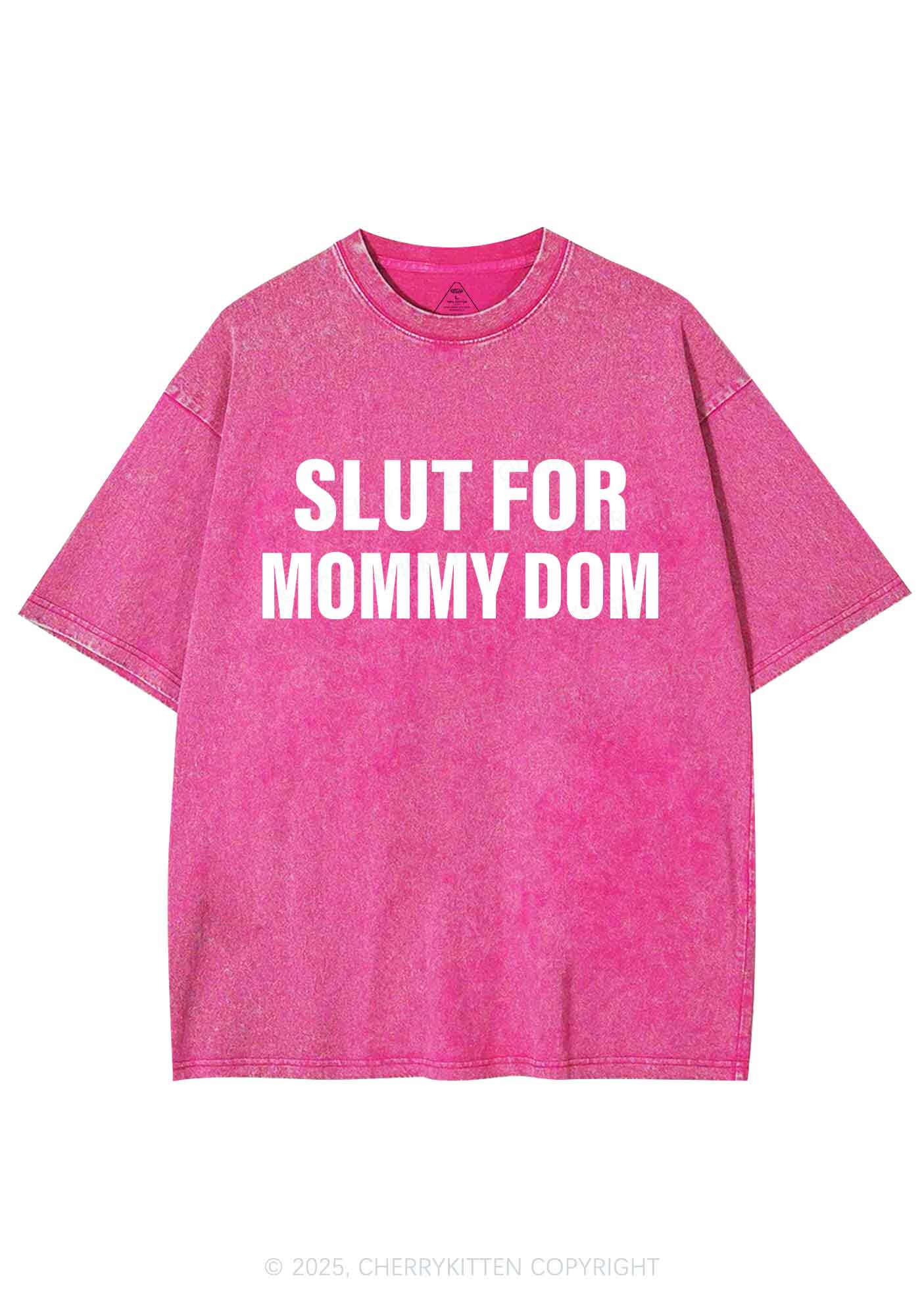 Slxt For Mommy Dom Y2K Shirts Washed Tee Cherrykitten
