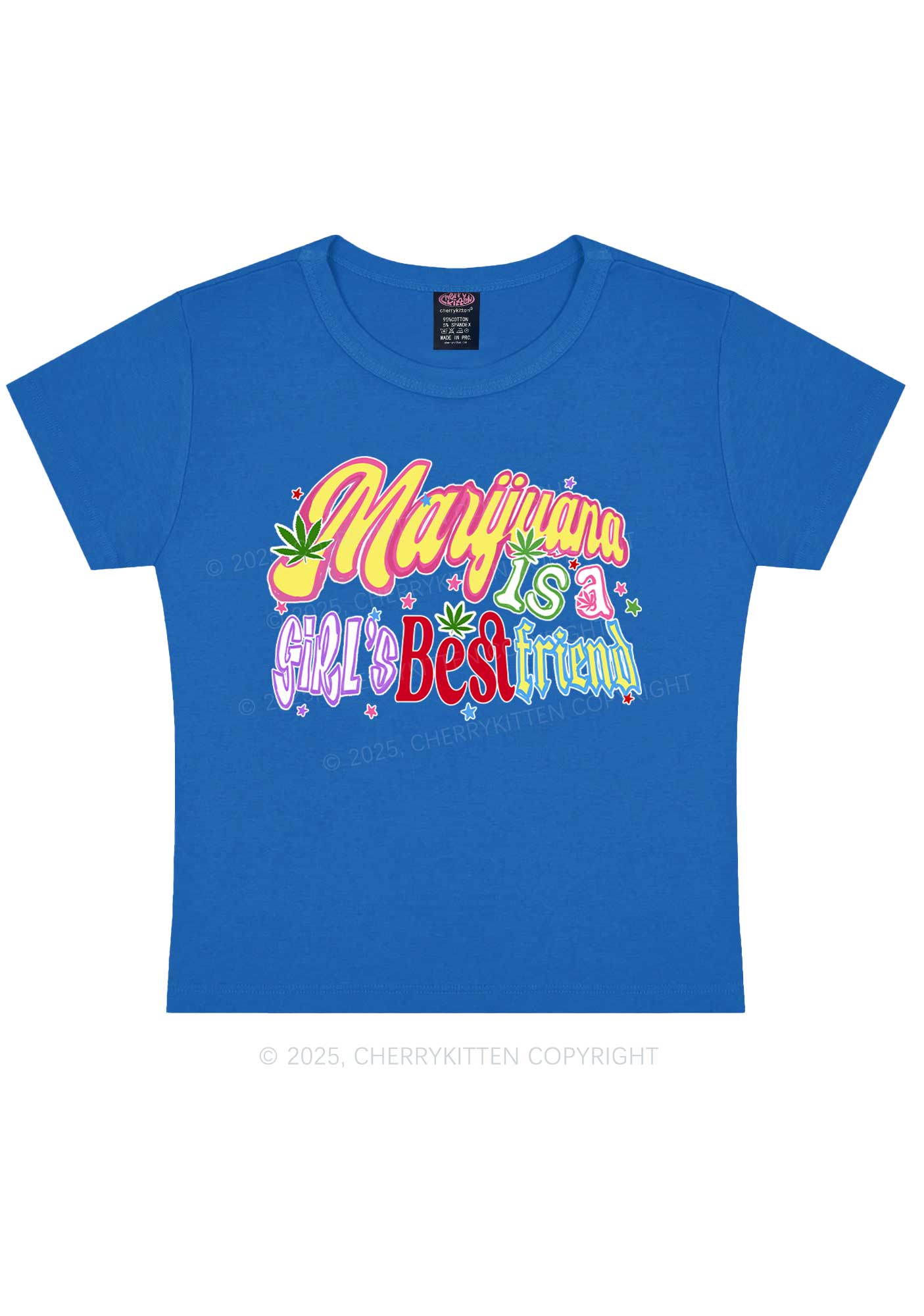 Girls Best Friend Y2K Baby Tee Cherrykitten