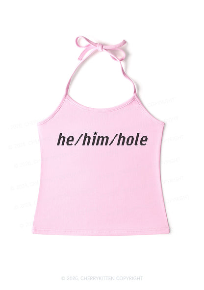 He Him Hole Pride Y2K Halter Neck Cami Cherrykitten