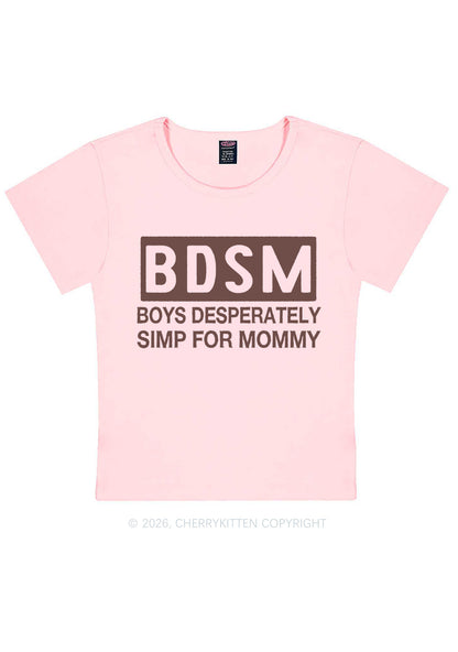 Boys Desperately Simp For Mommy Y2K Baby Tee Cherrykitten