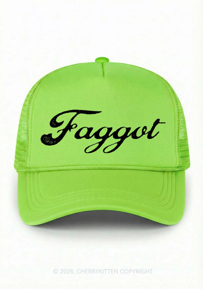 Faggot Art Pride Y2K Trucker Hat Cherrykitten
