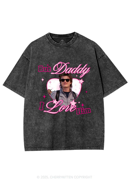 Daddy I Love Him Y2K Shirts Washed Tee Cherrykitten