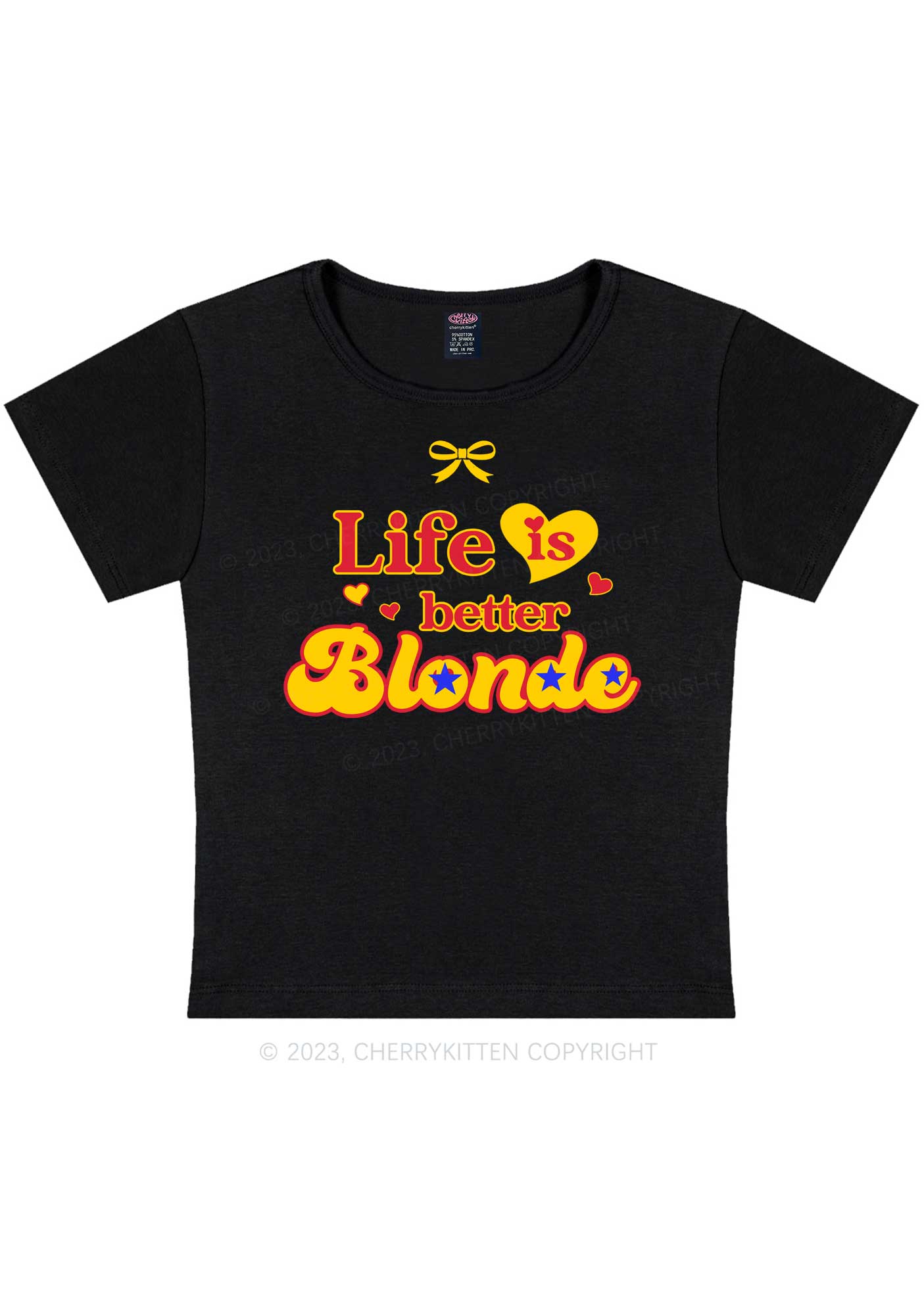 Better Blonde Y2K Baby Tee Cherrykitten