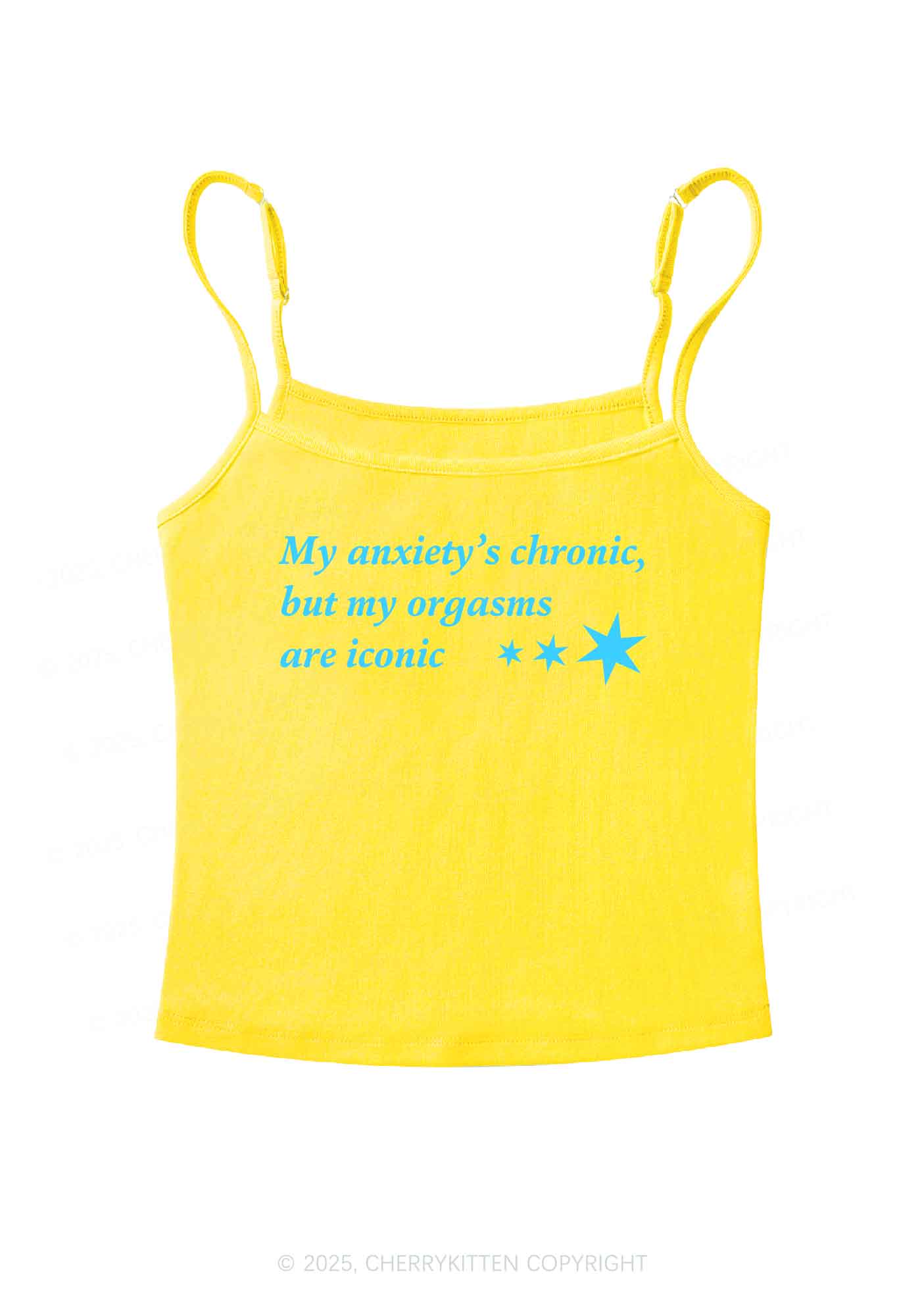 Anxiety Chronic Y2K Spaghetti Strap Cami Cherrykitten