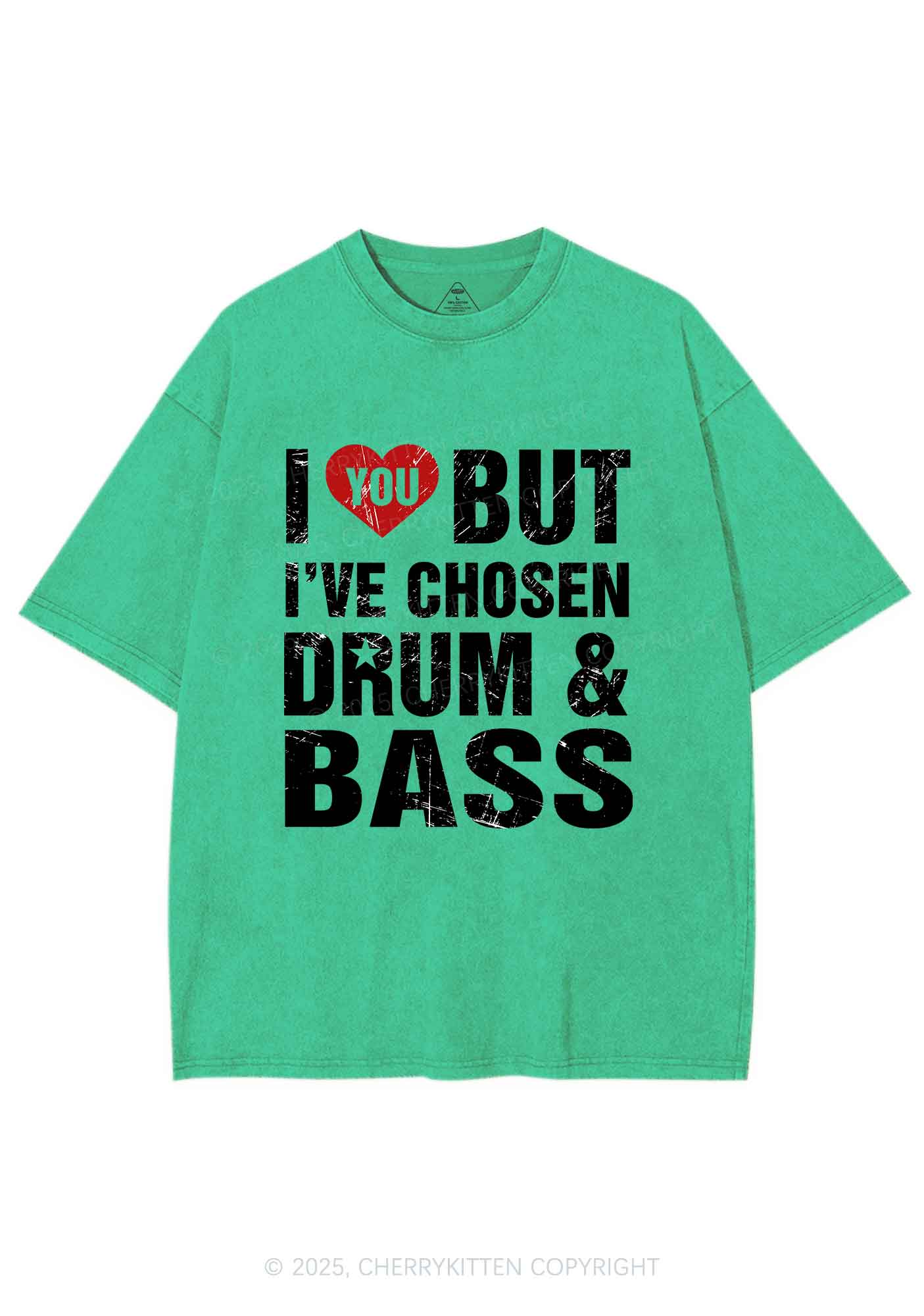 Chosen Drum And Bass Y2K Shirts Washed Tee Cherrykitten