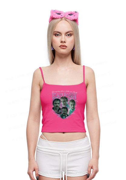 Team Daddy Y2K Spaghetti Strap Cami Cherrykitten