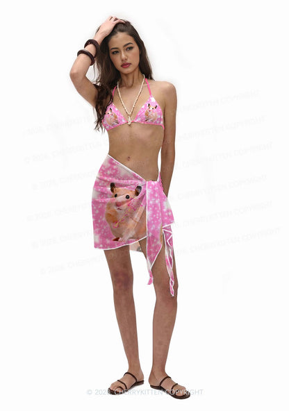 Rat Princess Y2K Print Bikini Set Cherrykitten