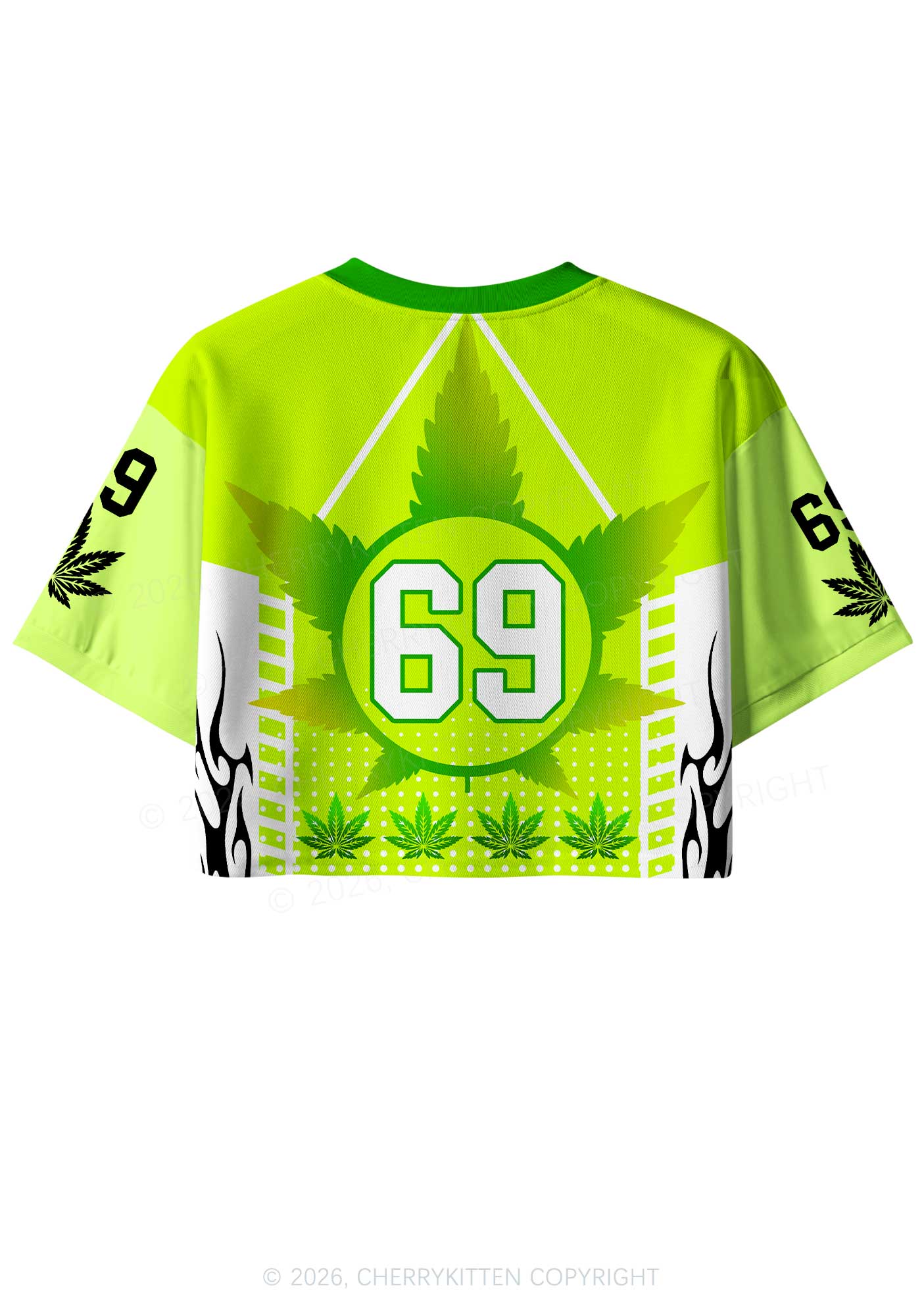 Im High Y2K Crop Sport Jersey Shirts Cherrykitten