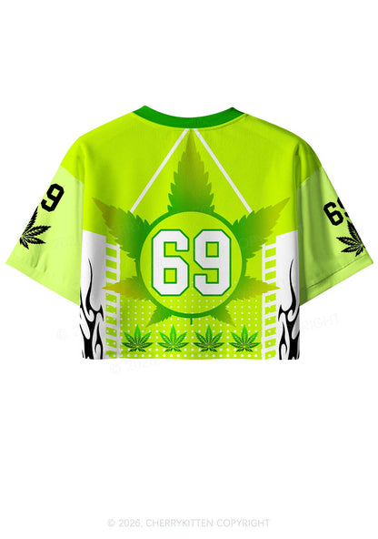 Im High Y2K Crop Sport Jersey Shirts Cherrykitten