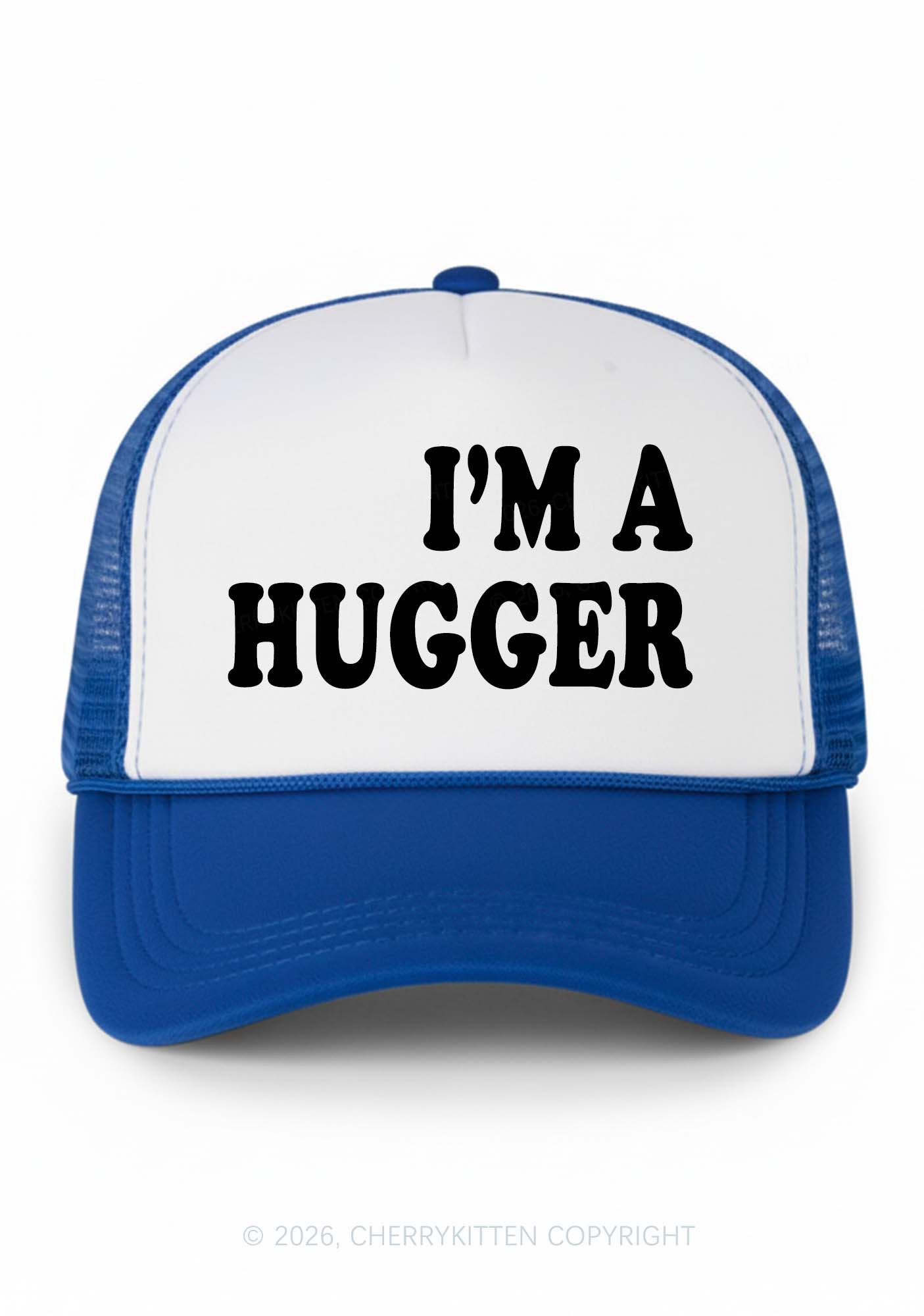 Im A Hugger Y2K Colorblock Trucker Hat Cherrykitten