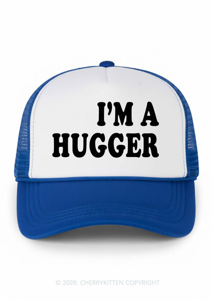 Im A Hugger Y2K Colorblock Trucker Hat Cherrykitten