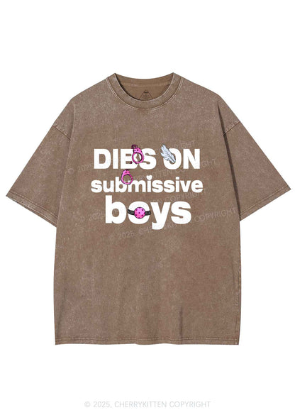 Dibs On S Boys Y2K Shirts Washed Tee Cherrykitten