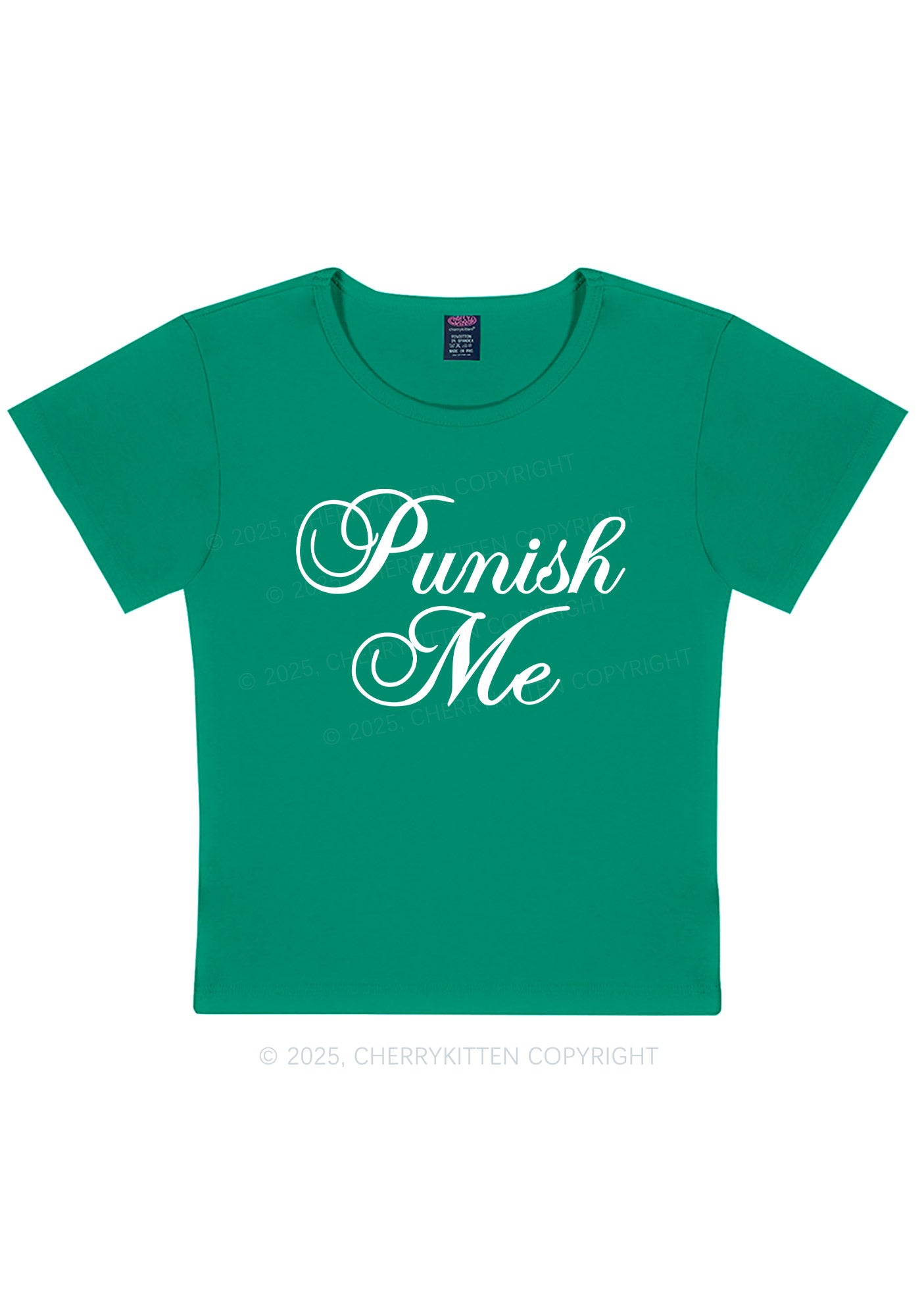 Punish Me Y2K Baby Tee Cherrykitten