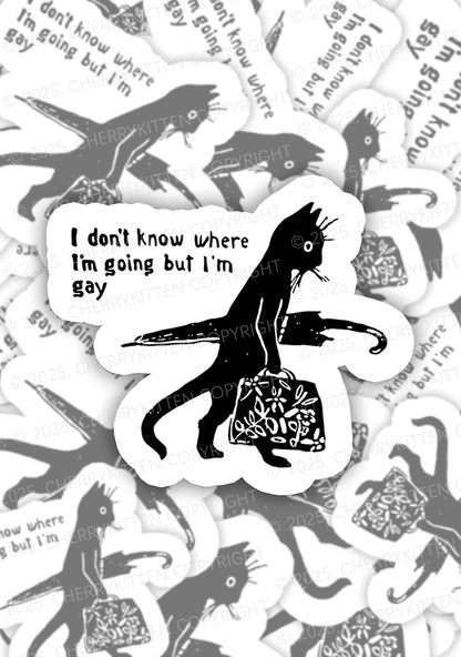 But I Am Gay Pride 1Pc Y2K Sticker Cherrykitten