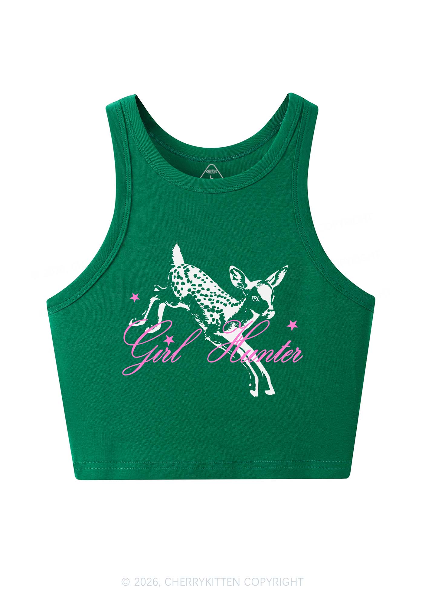 Girl Hunter Deer Pride Y2K Crop Tank Top Cherrykitten