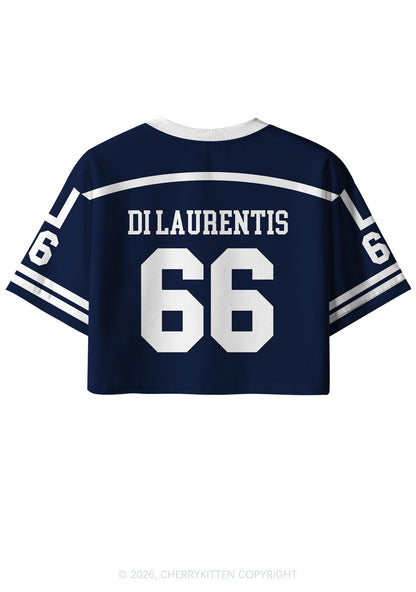 College Hockey Team DL Y2K Crop Sport Jersey Shirts Cherrykitten