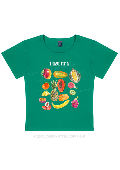 Fruity Y2K Baby Tee Cherrykitten