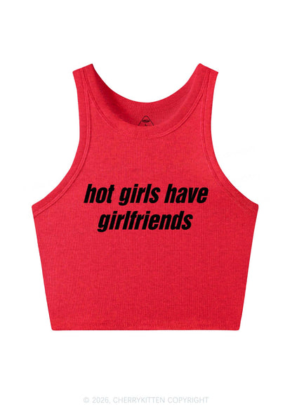 Hot Girls Have Girlfriends Pride Y2K Crop Tank Top Cherrykitten