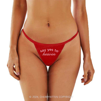 Say Yes To Heaven Y2K Flat String Thong Cherrykitten