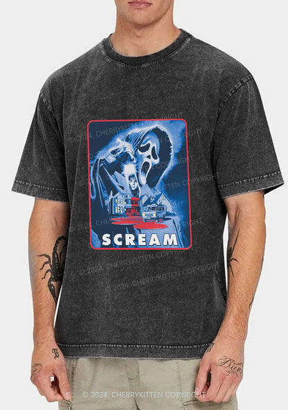 Scream Halloween Y2K Washed Tee Cherrykitten