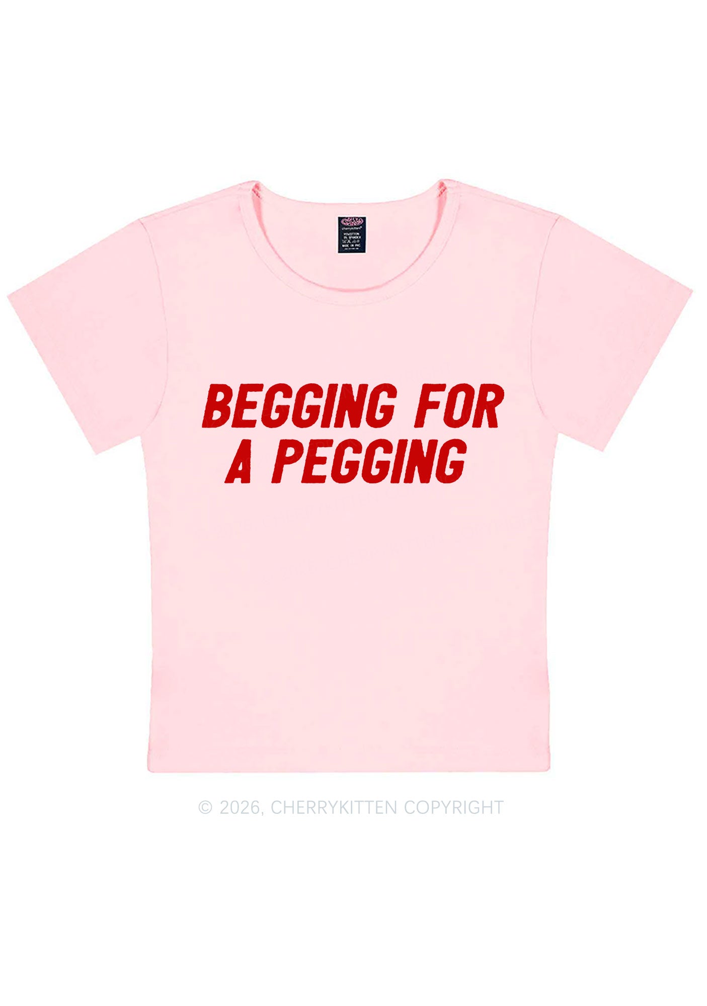 Begging For A Pegging Y2K Baby Tee Cherrykitten