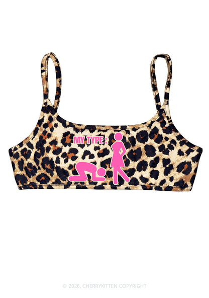 My Type Kneeling Male Y2K Super Crop Cami Cherrykitten