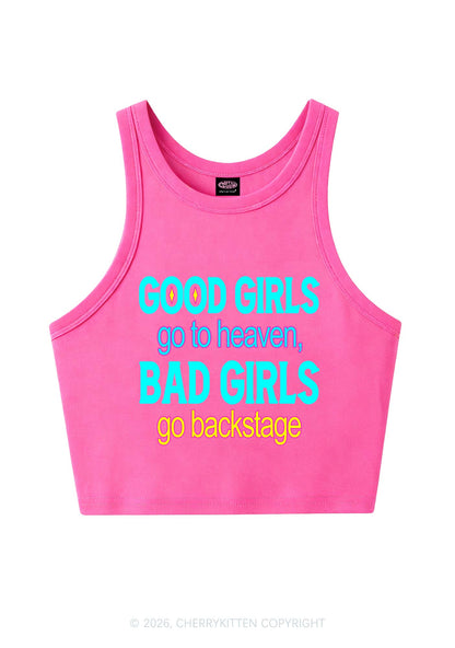 Bad Girls Go Backstage Y2K Crop Tank Top Cherrykitten