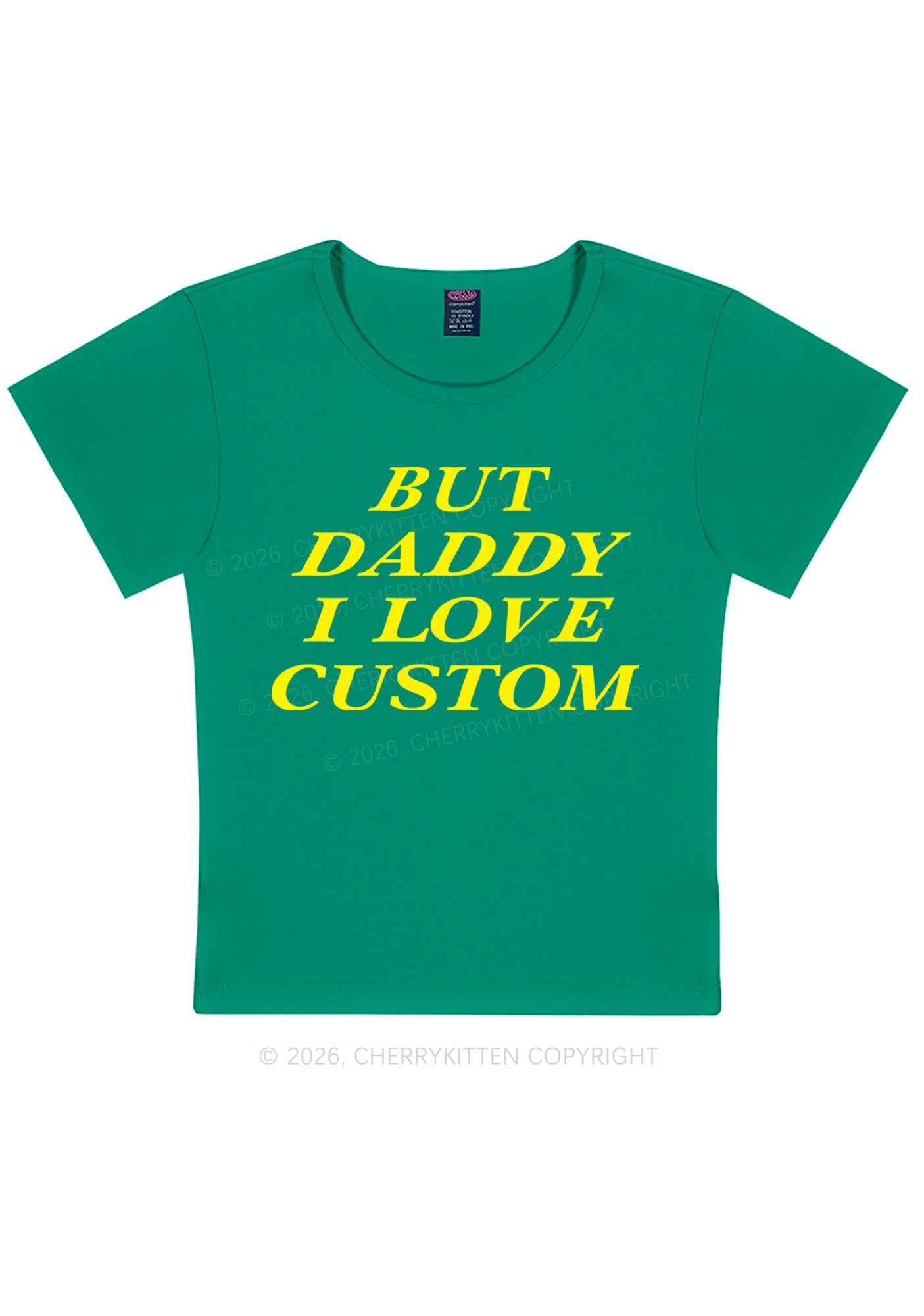 But Daddy I Love Custom Y2K Baby Tee Cherrykitten