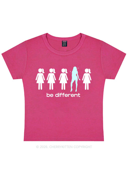 Be Different Girl Y2K Baby Tee Cherrykitten