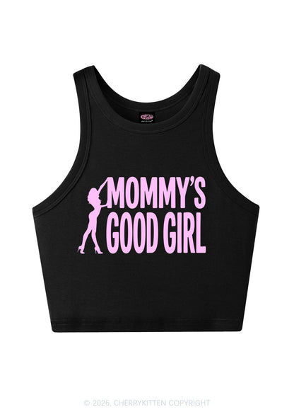 Mommys Good Girl Y2K Crop Tank Top Cherrykitten