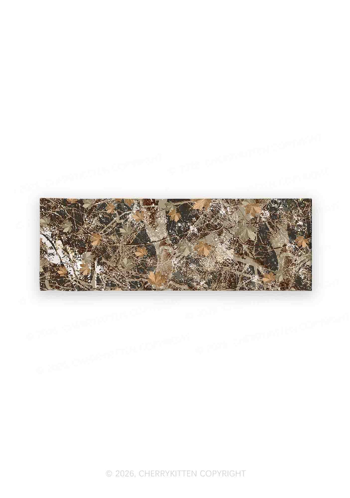 Maple Leaf Camouflage Y2K Print Headband Cherrykitten