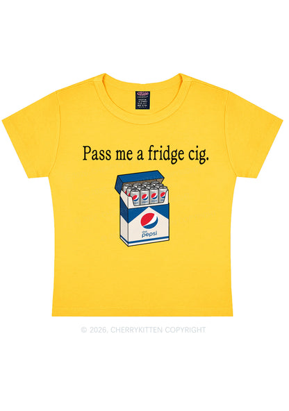 Pass Me A Fridge Cig Blue Drinks Y2K Baby Tee Cherrykitten