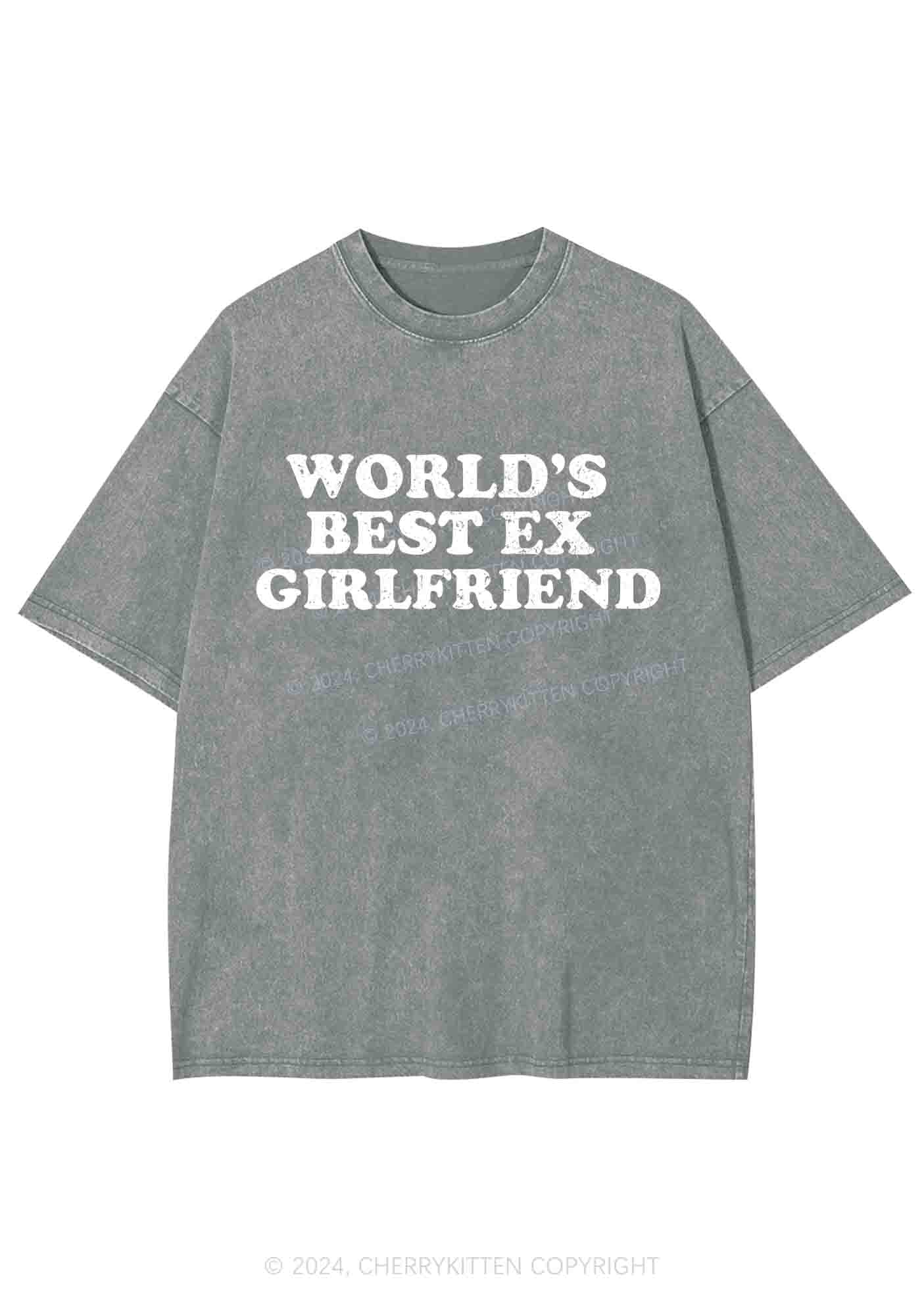 Best Ex Girlfriend Y2K Washed Tee Cherrykitten