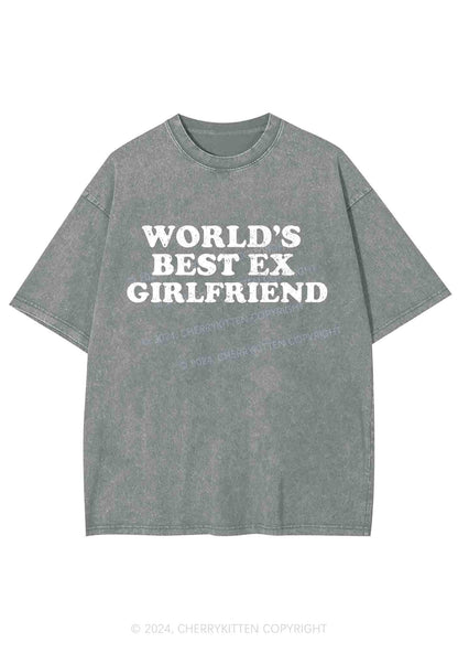 Best Ex Girlfriend Y2K Washed Tee Cherrykitten