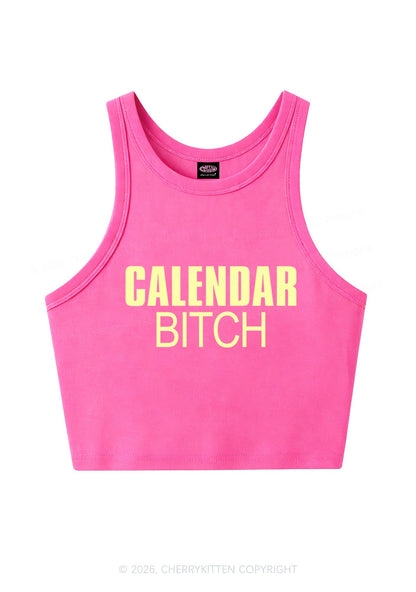 Calendar Bxxch Y2K Crop Tank Top Cherrykitten