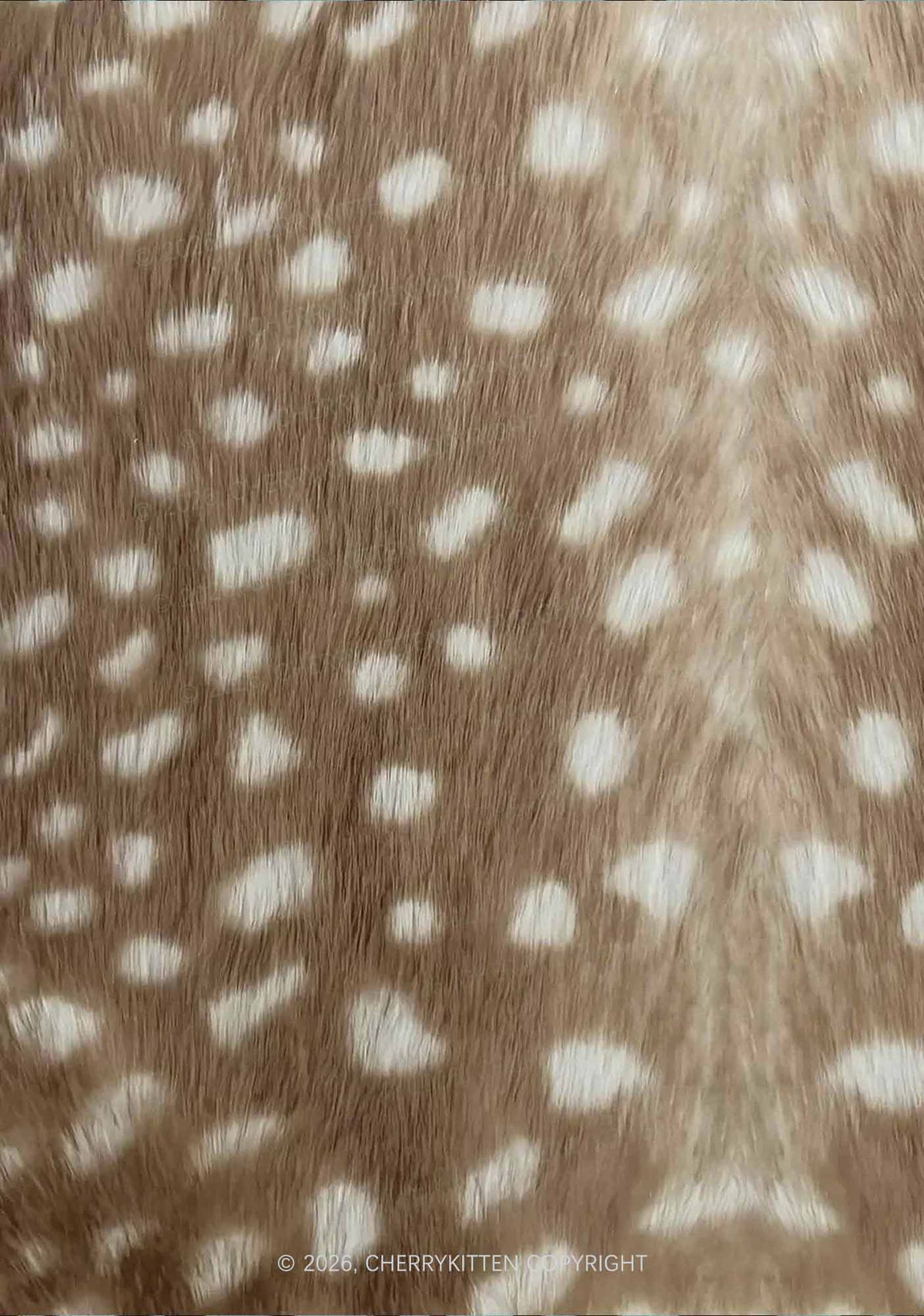 Deer Texture Y2K Print Long Sleeve Pajama Set Cherrykitten