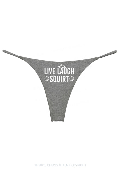 Live Laugh Squirt Y2K Bikini String Thong Cherrykitten