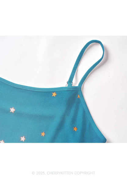 Starry Raccoon Y2K Mesh Cami Tank Cherrykitten