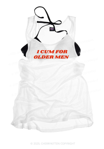Come For Older Men Y2K Sheer Boyfriend Tank Cherrykitten