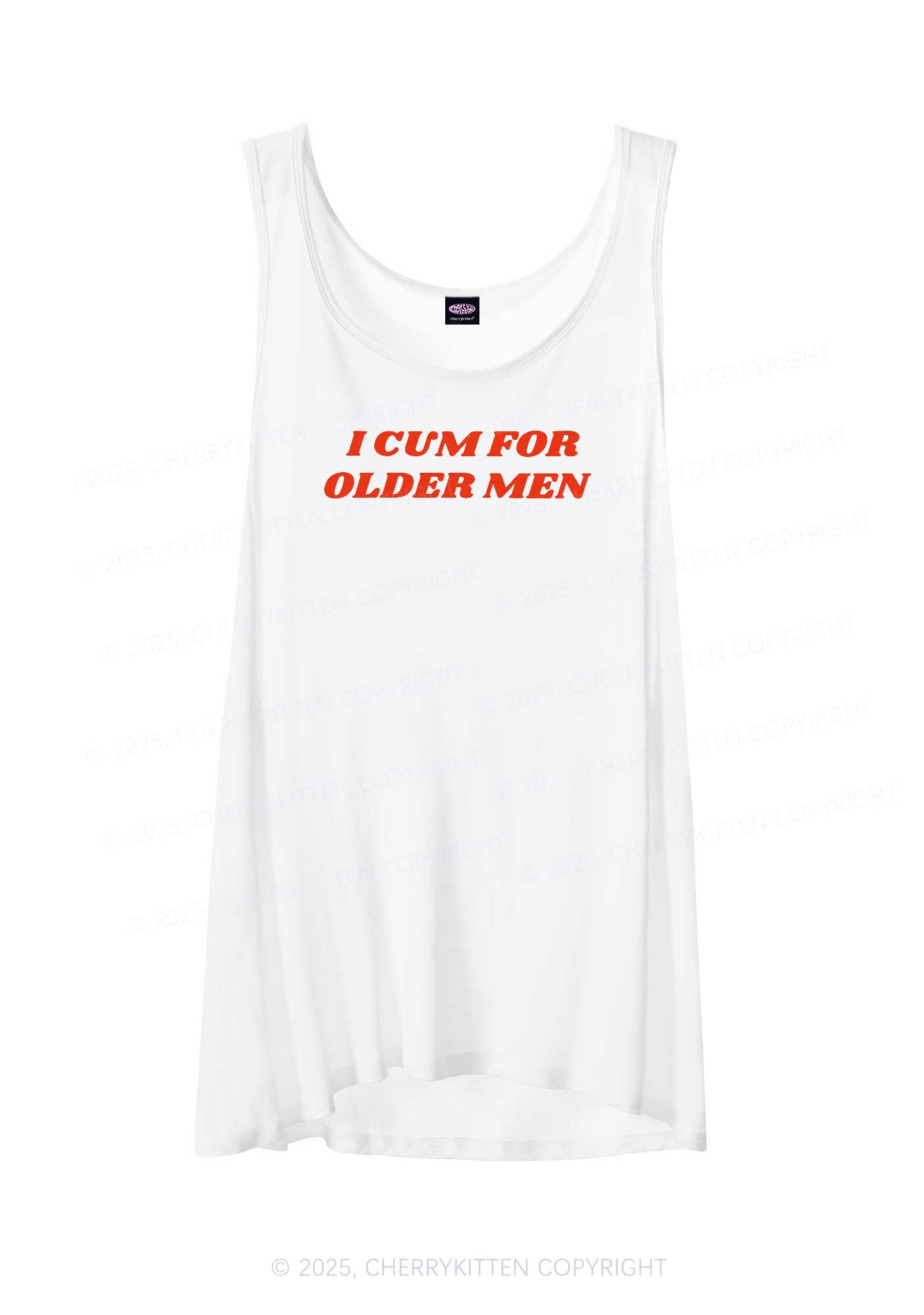 Come For Older Men Y2K Sheer Boyfriend Tank Cherrykitten