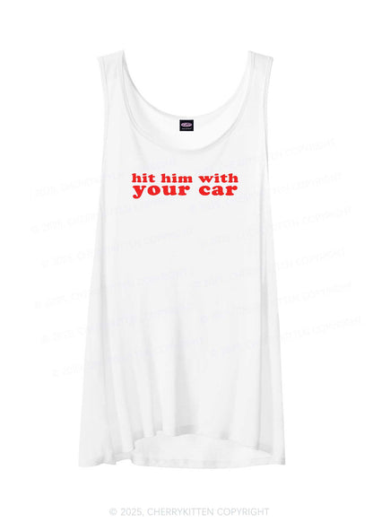 Hit Him Y2K Sheer Boyfriend Tank Cherrykitten