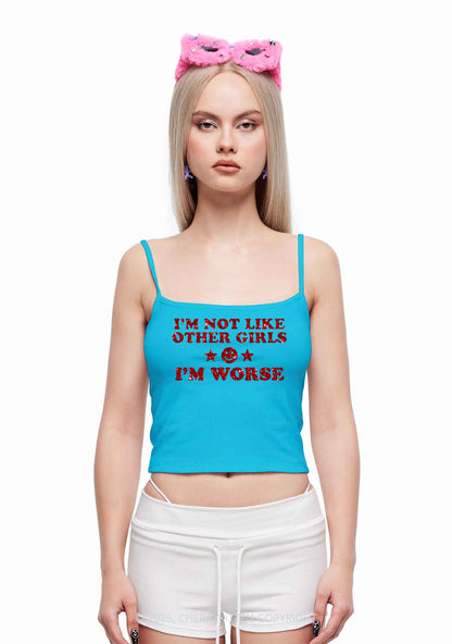 Glitter Im Worse Y2K Spaghetti Strap Cami Cherrykitten