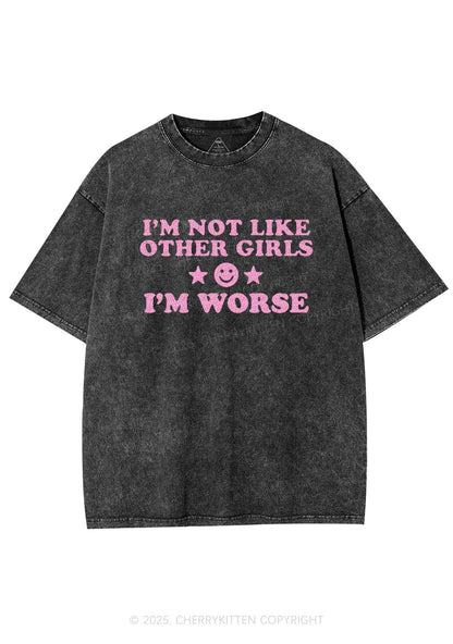 Glitter Im Worse Y2K Shirts Washed Tee Cherrykitten