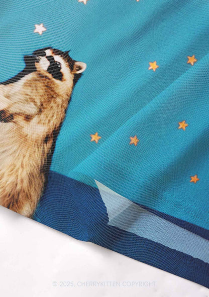 Starry Raccoon Y2K Mesh Cami Tank Cherrykitten