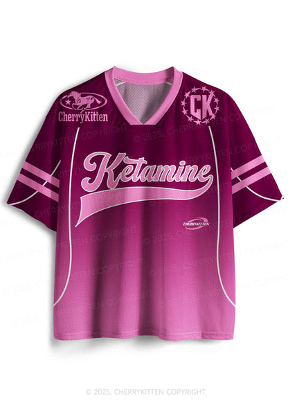 Custom Pink K Pony Y2K Sport Jersey Shirts Cherrykitten