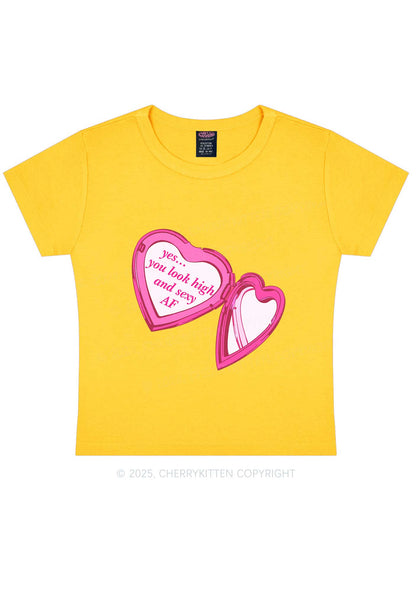Yes You Look High Y2K Baby Tee Cherrykitten