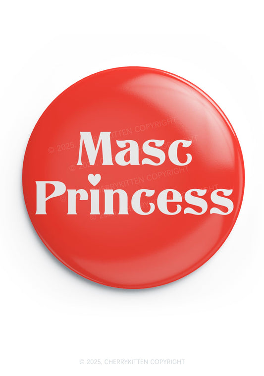 Masc Princess Pride 1Pc Y2K Pin Badge Cherrykitten