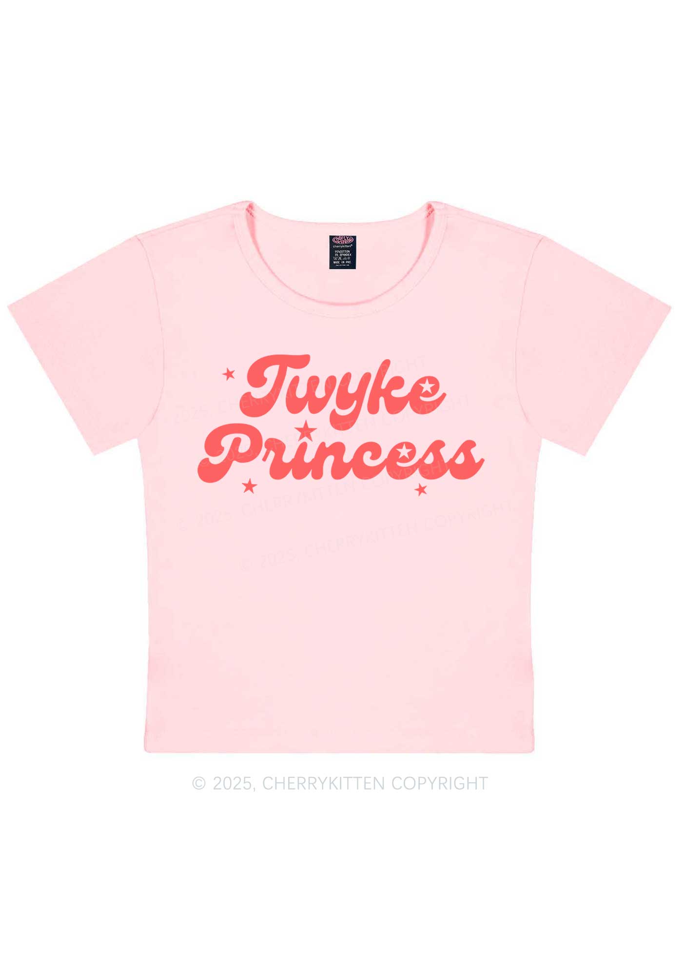 Twyke Princess Pride Y2K Baby Tee Cherrykitten