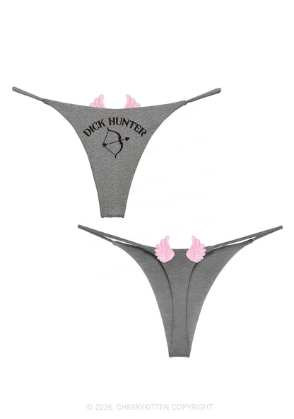 Dxxk Hunter Y2K Goth Angel Wings Bikini String Thong Cherrykitten
