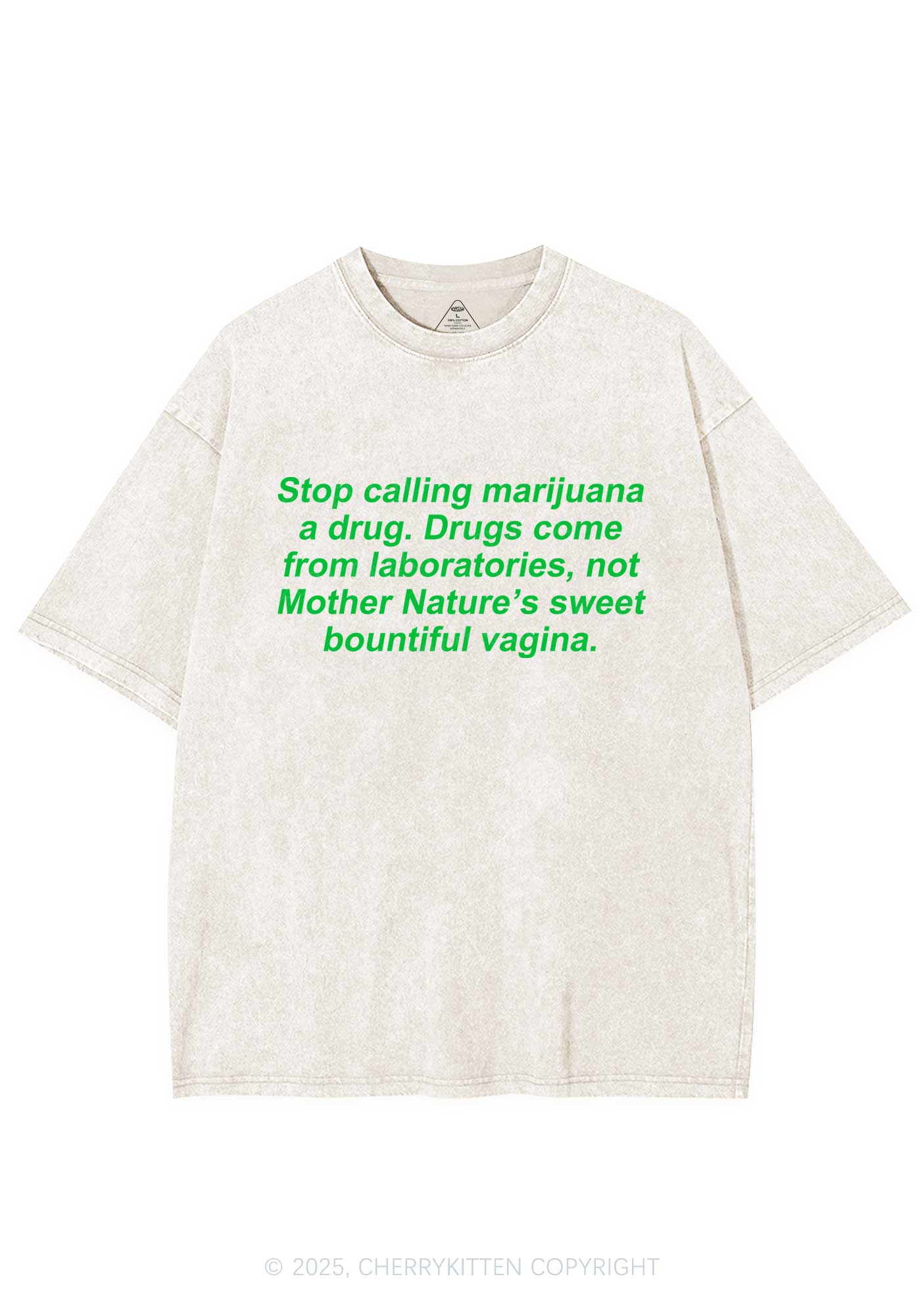 Drxgs Come From Lab Y2K Washed Tee Cherrykitten